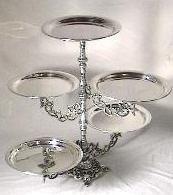 SUPORTE DE DOCES COM 5 PRATOS